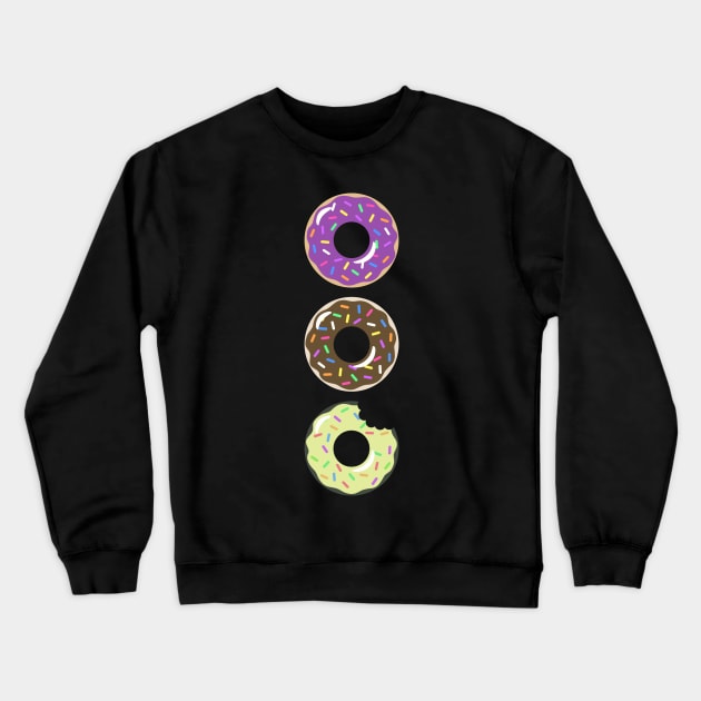 Donuts Make Me Go Nuts! Crewneck Sweatshirt by ZekeTuckerDesign